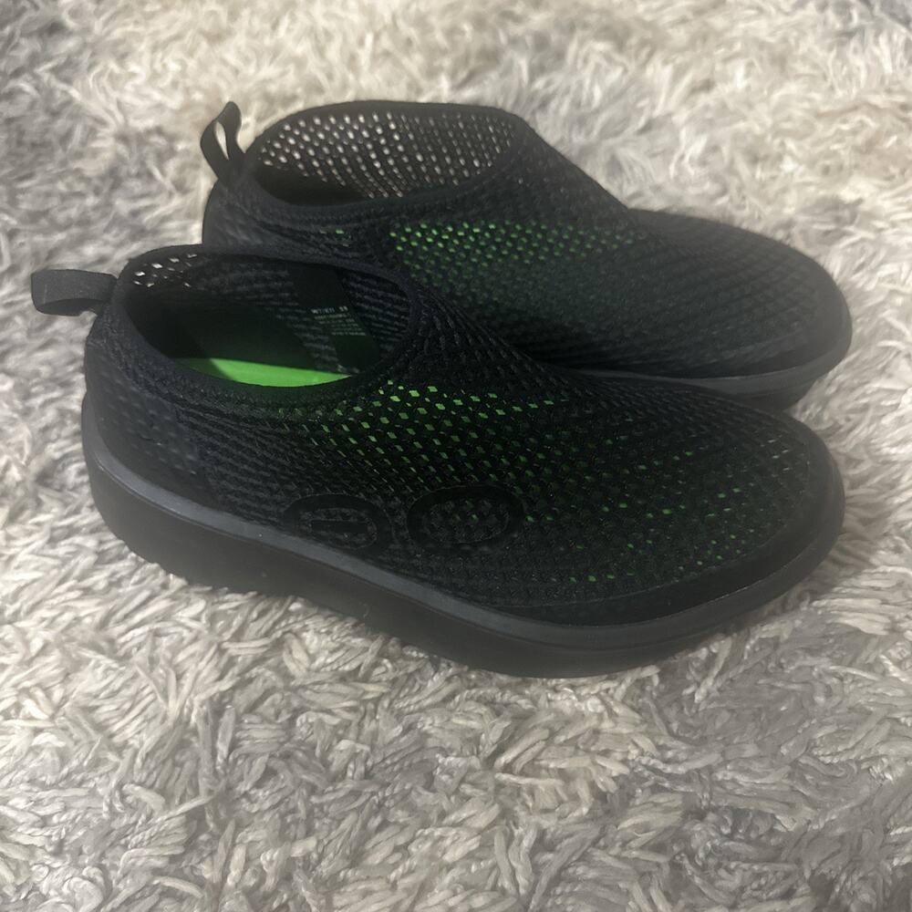 Oofos Black Oomega Mesh Chukka Recovery Shoes Sneaker 38 Womens 7